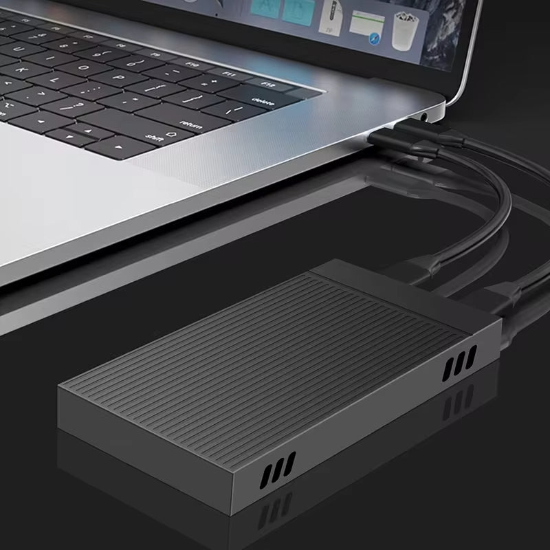 Zilkee Dual Bay M.2 NVME SSD Enclosure with USB3.2 Type C