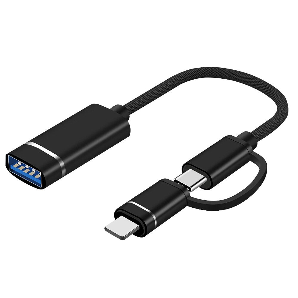 OTG Cable, Adapter Cable Micro-USB Data Transmission 1 to 4 Type-c
